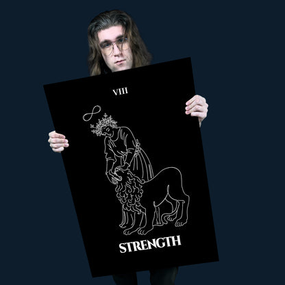 Strength — Inner Power & Discipline | Poster | Major Arcana