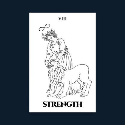Strength — Inner Power & Discipline | Poster | Major Arcana