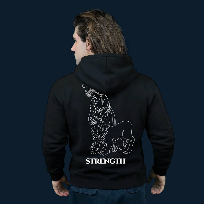 Strength — Inner Power & Discipline | Hoodie | Major Arcana
