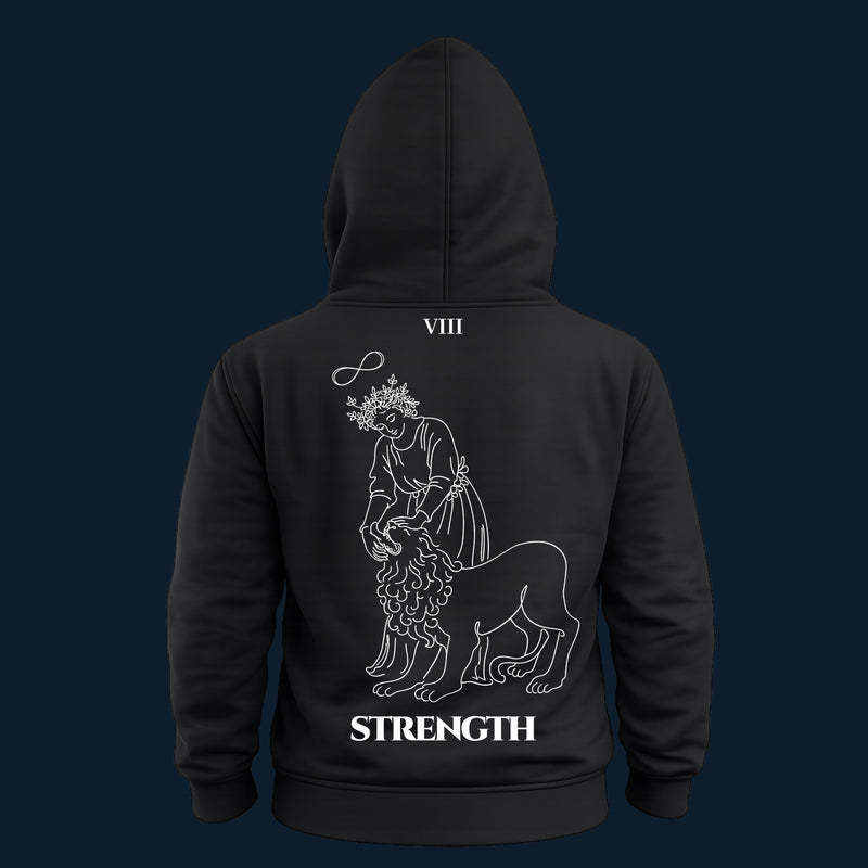 Strength — Inner Power & Discipline | Hoodie | Major Arcana