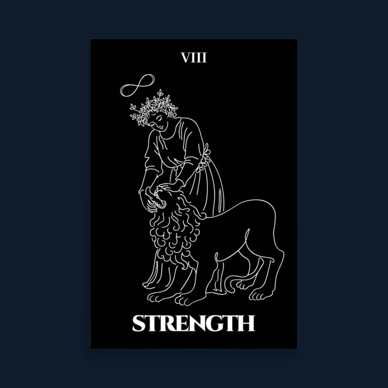 Strength — Inner Power & Discipline | Poster | Major Arcana