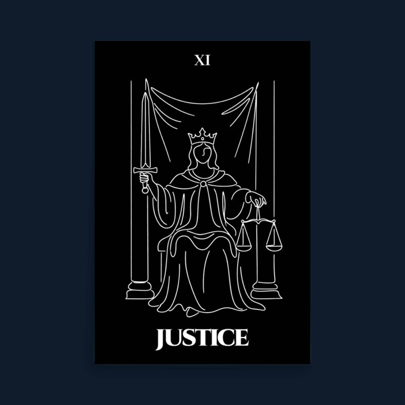 Justice — Balance & Truth | Poster | Major Arcana