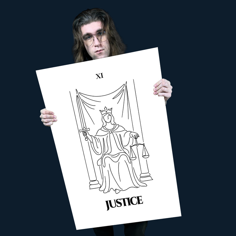 Justice — Balance & Truth | Poster | Major Arcana