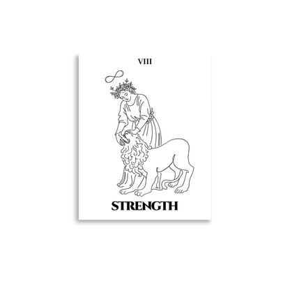 Strength — Inner Power & Discipline | Poster | Major Arcana