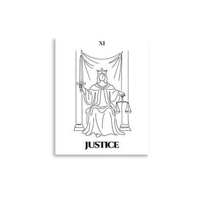 Justice — Balance & Truth | Poster | Major Arcana