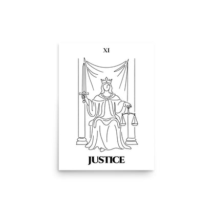 Justice — Balance & Truth | Poster | Major Arcana