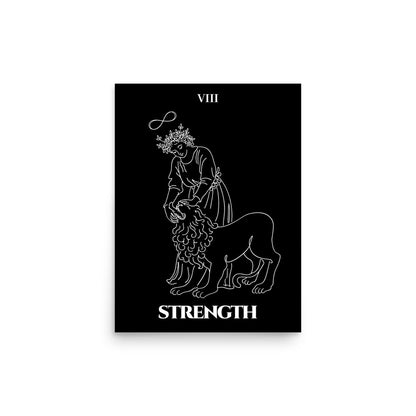 Strength — Inner Power & Discipline | Poster | Major Arcana
