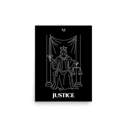 Justice — Balance & Truth | Poster | Major Arcana