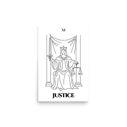 Justice — Balance & Truth | Poster | Major Arcana