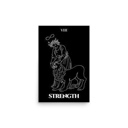 Strength — Inner Power & Discipline | Poster | Major Arcana