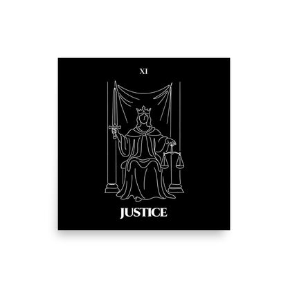 Justice — Balance & Truth | Poster | Major Arcana