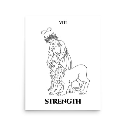 Strength — Inner Power & Discipline | Poster | Major Arcana