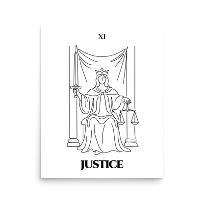 Justice — Balance & Truth | Poster | Major Arcana