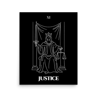 Justice — Balance & Truth | Poster | Major Arcana