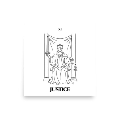 Justice — Balance & Truth | Poster | Major Arcana