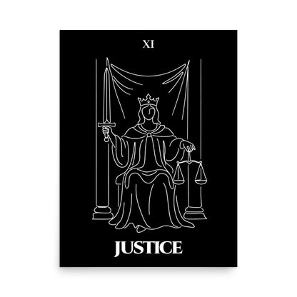 Justice — Balance & Truth | Poster | Major Arcana