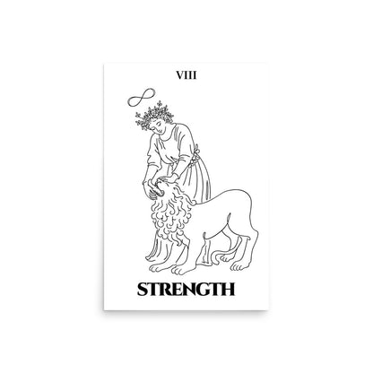 Strength — Inner Power & Discipline | Poster | Major Arcana