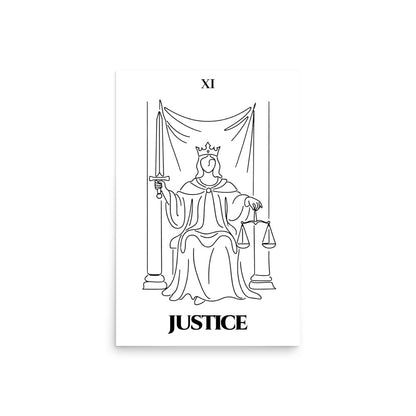 Justice — Balance & Truth | Poster | Major Arcana