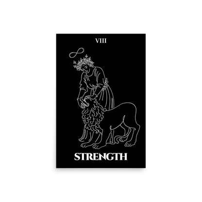 Strength — Inner Power & Discipline | Poster | Major Arcana