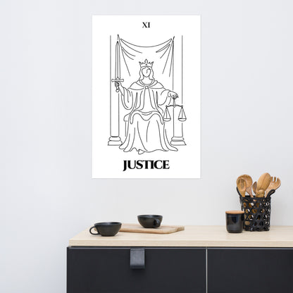 Justice — Balance & Truth | Poster | Major Arcana