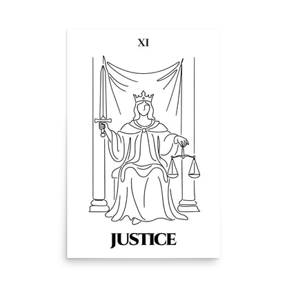 Justice — Balance & Truth | Poster | Major Arcana