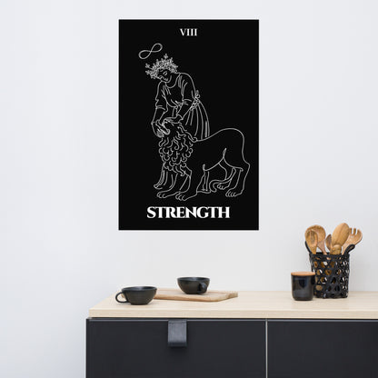 Strength — Inner Power & Discipline | Poster | Major Arcana