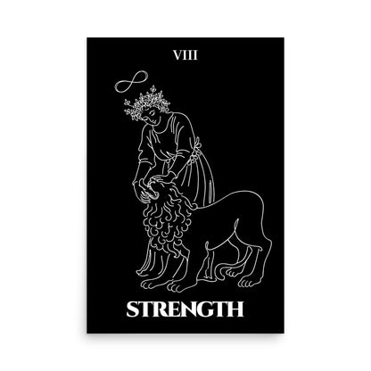 Strength — Inner Power & Discipline | Poster | Major Arcana