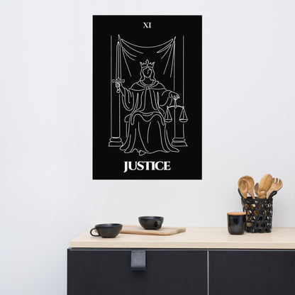 Justice — Balance & Truth | Poster | Major Arcana