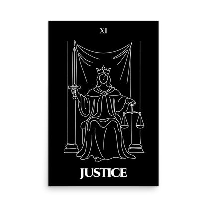 Justice — Balance & Truth | Poster | Major Arcana