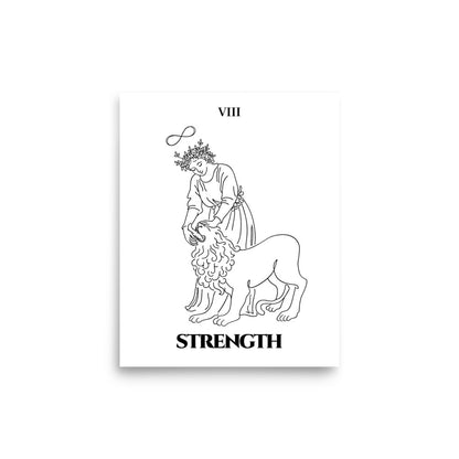 Strength — Inner Power & Discipline | Poster | Major Arcana