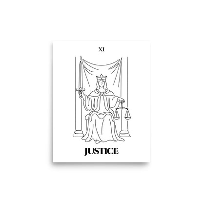 Justice — Balance & Truth | Poster | Major Arcana