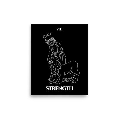 Strength — Inner Power & Discipline | Poster | Major Arcana