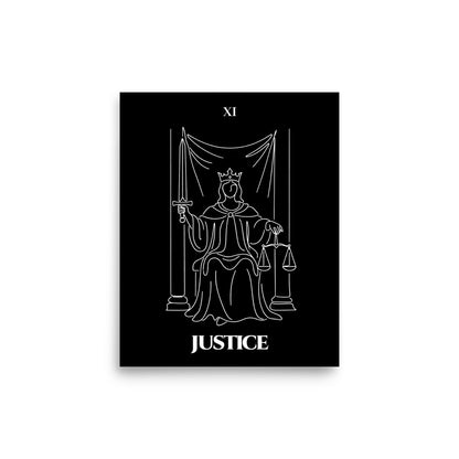 Justice — Balance & Truth | Poster | Major Arcana
