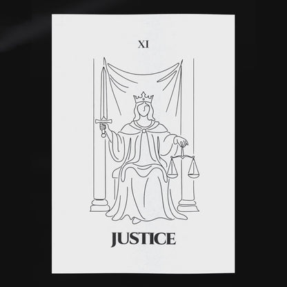 Justice — Balance & Truth | Poster | Major Arcana