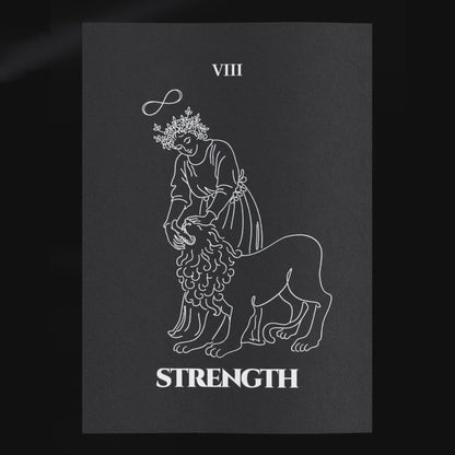 Strength — Inner Power & Discipline | Poster | Major Arcana